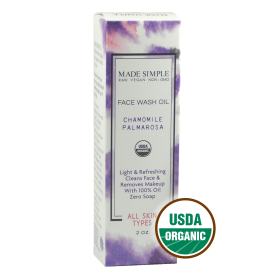 FACE WASH - Organic Vegan Chamomile Palmarosa (Lid: Pump)
